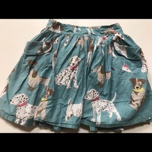 Adorable mini Boden dog print skirt, 5-6
